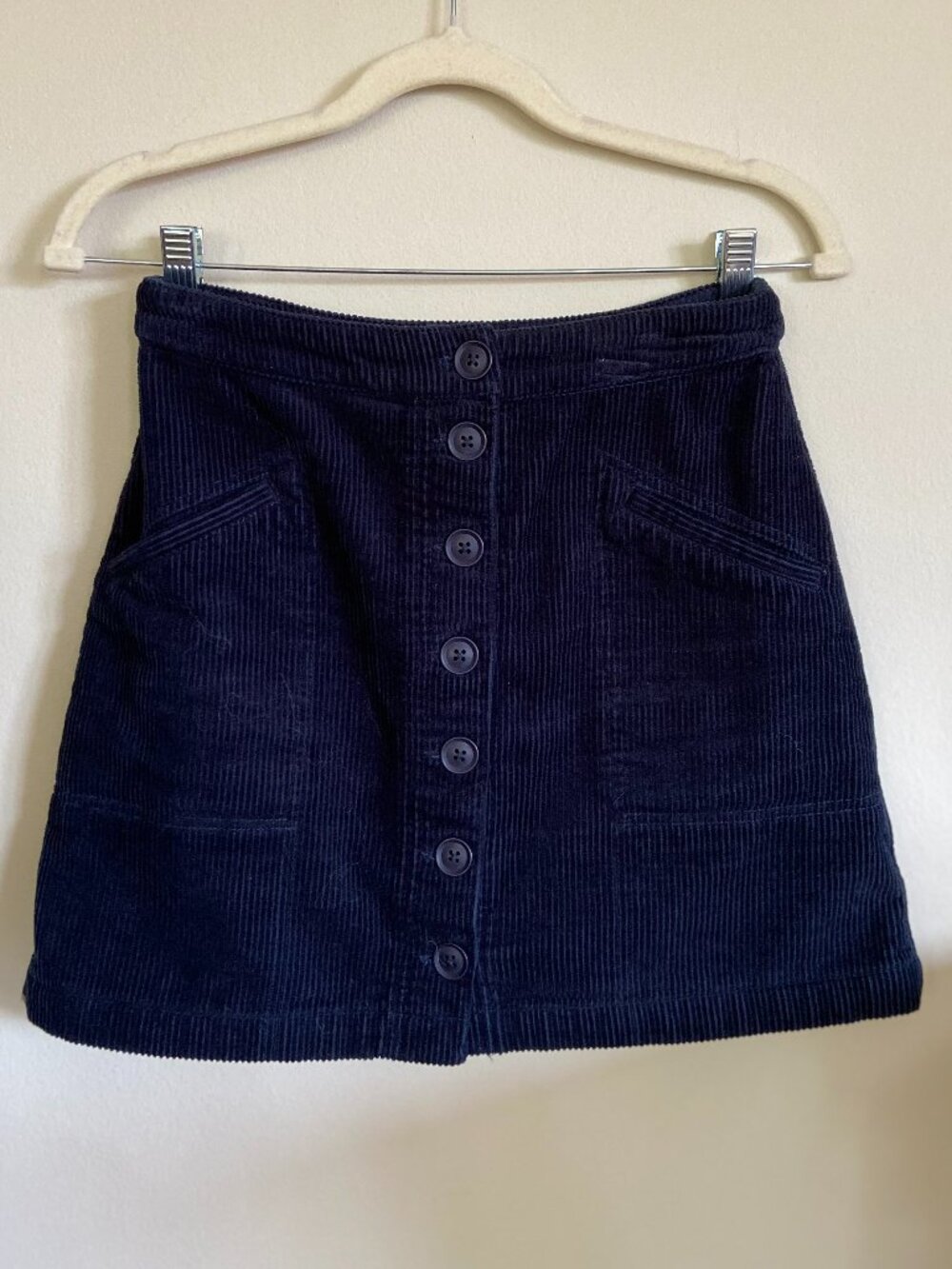 Marine Layer Navy Corduroy Mini Skirt Size 2